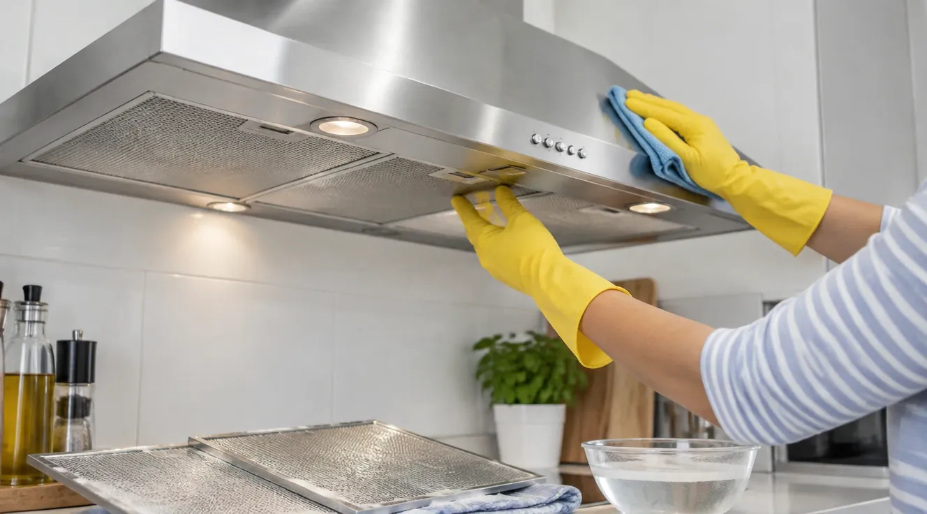 Cum cureți hota de bucătărie pas cu pas: filtre, grăsime și exterior inox